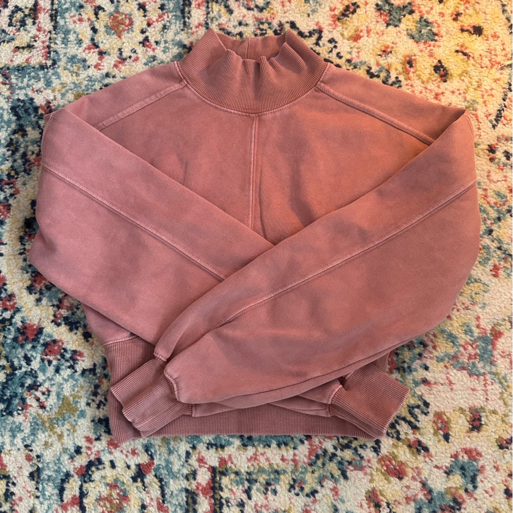 mauve anthropologie sweatshirt